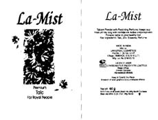 La-mist (label) Device mark 1145071 Trademark