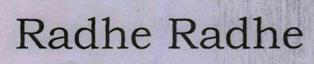 Radhe Radhe Device mark 2026902 Trademark