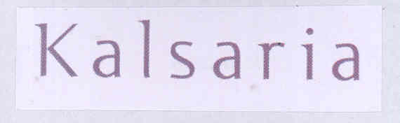 Kalsaria Device mark 1745508 Trademark