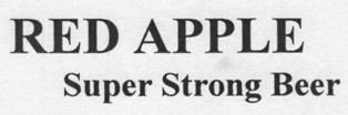 Red Apple Supar Strong Beer Device mark 1936786 Trademark