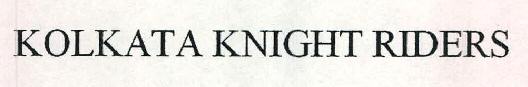 Kolkata Knight Riders Device mark 2384274 Trademark