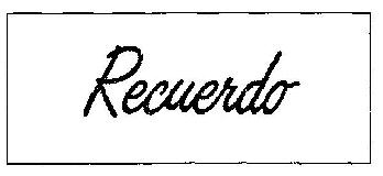 Recuerdo (device) Device mark 2644591 Trademark