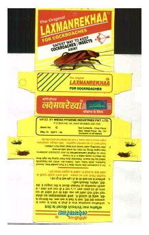 Laxmanrekha (cockroaches/ Insects ( Label) Device mark 821050 Trademark