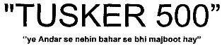 "tusker 500" Device mark 2267658 Trademark