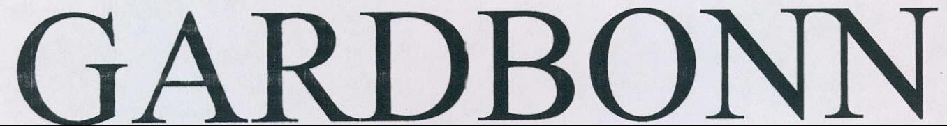 Gardbonn Device mark 2133315 Trademark