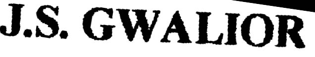 J.s. Gwalior Device mark 904296 Trademark
