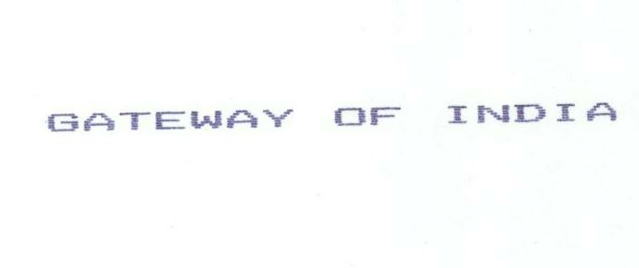 Gateway Of India Device mark 1485896 Trademark