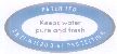 Patented Keeps Water Pure And Fresh (label) Device mark 1569551 Trademark