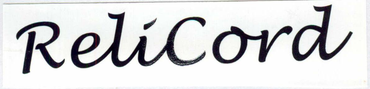 Relicord (letter Written In Special Form) Device mark 1444057 Trademark