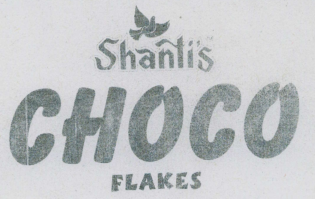 Shanti's Choco Flakes Device mark 1629777 Trademark