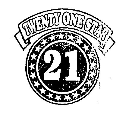 21 Twenty One Star ( Device Of Circle With Stars) Device mark 1419784 Trademark