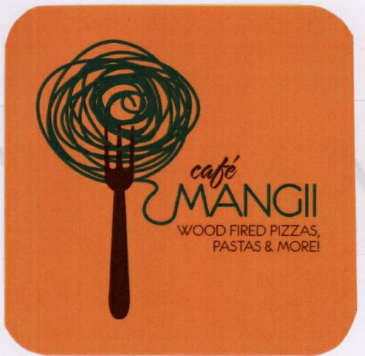 Cafe` Mangii Wood Fired Pizzas, Pastas And Morei (device) Device mark 1808866 Trademark