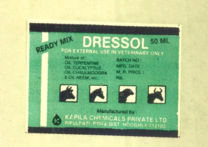 Dressol (label) Device mark 670131 Trademark