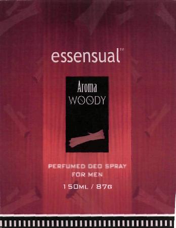 Essensual Perfumed Deo Spray For Men (label) Device mark 2230958 Trademark