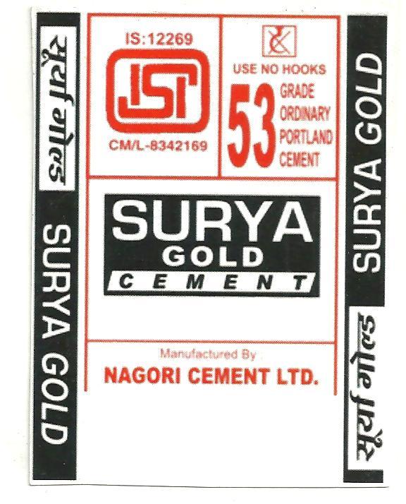 Surya Gold Cement Device mark 2844093 Trademark