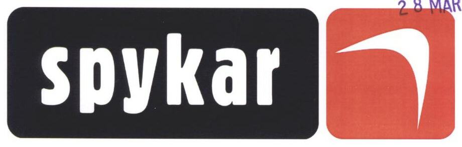 Spykar (label) Device mark 1670195 Trademark