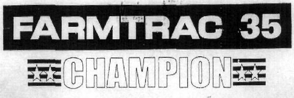 Farmtrac 35 Champion (device 4 Stars) Device mark 1096174 Trademark