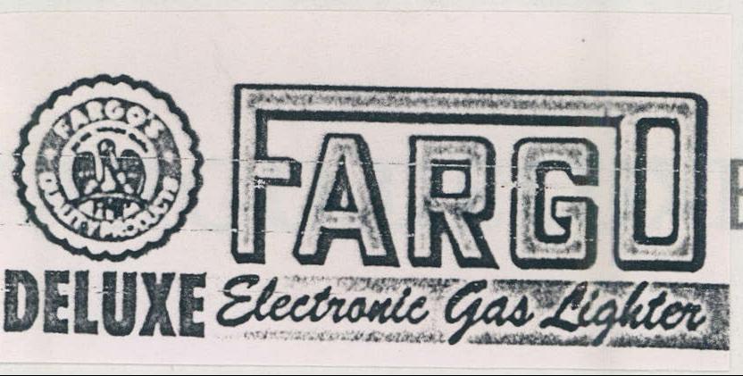 Fargo Electrical Gas Lighter (label) Device mark 1108553 Trademark