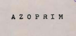Azoprim Device mark 539954 Trademark