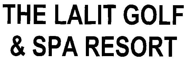 The Lalit Golf & Spa Resort (device) Device mark 2469795 Trademark