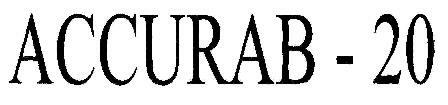Accurab-20 Device mark 1809057 Trademark