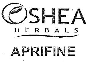 Oshea Herbals Aprifine (label) Device mark 2191764 Trademark