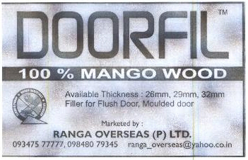 Doorfil 100% Mango Wood Device mark 2032271 Trademark