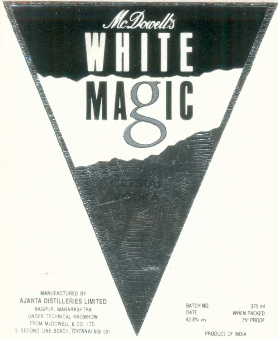 White Magic (label) Device mark 749818 Trademark
