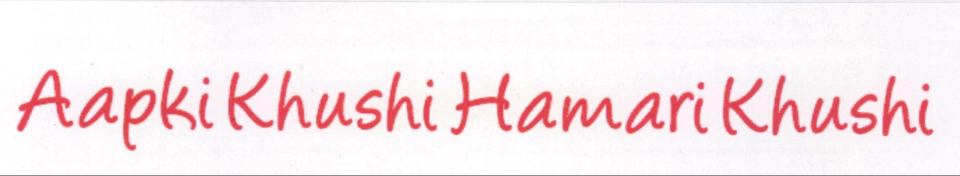 Aapki Khushi Hamarikhushi Device mark 2006970 Trademark