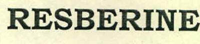 Resberine Device mark 2889703 Trademark