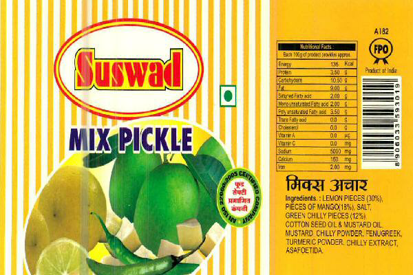Suswad Mix Pickle Device mark 2586989 Trademark