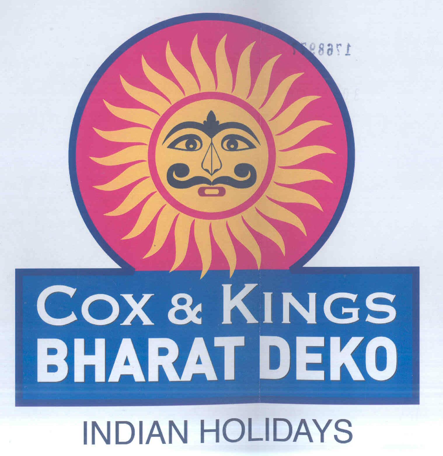 Cox & Kings Bharat Deko (label) Device mark 1768977 Trademark