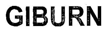 Giburn (word Mark) Device mark 2662398 Trademark