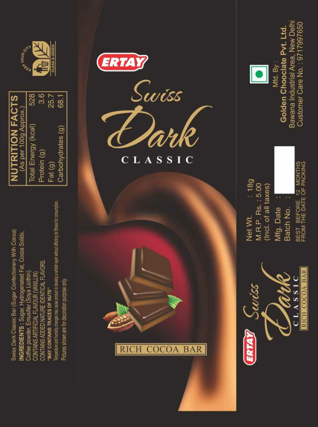 Ertay Swiss Dark Classic Device mark 2655191 Trademark