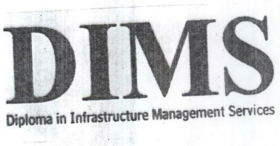 Dims Diploma In Infrastructure Management Services Device mark 1442485 Trademark