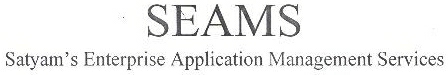 Seams - Satyam's Enterprise Application Management Services Device mark 1636550 Trademark