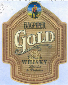 Bagpiper Gold Whisky (label) Device mark 1368621 Trademark
