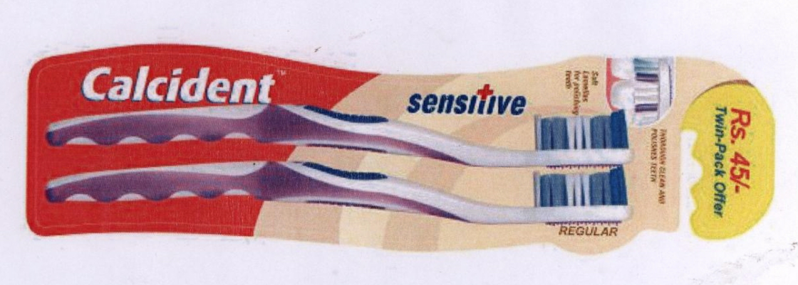 Calcident ( Device Of Toothbrush ) Device mark 1782008 Trademark