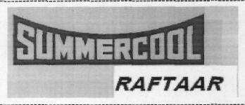 Summercool Raftaar (device) Device mark 2720277 Trademark