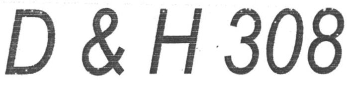D & H 308 Device mark 1649656 Trademark