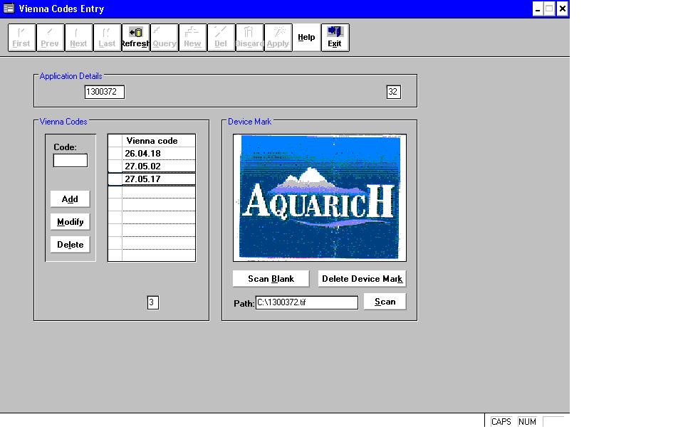 Aquarich (device) Device mark 1300372 Trademark