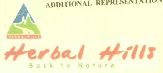 Herbal Hills (label) Device mark 1608992 Trademark