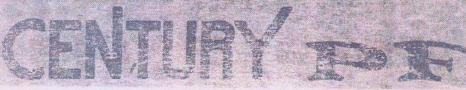 Century Pf (label) Device mark 900130 Trademark