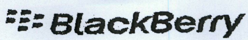 Black Berry, With Device Device mark 1342306 Trademark