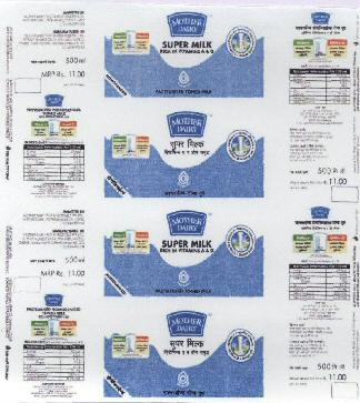 Mother Dairy Super Milk (in Series) Device mark 1784647 Trademark