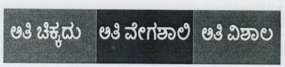 Youngest Fastest Largest (kannada) Label Device mark 1452531 Trademark