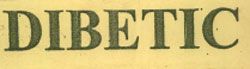 Dibetic (label) Device mark 981566 Trademark
