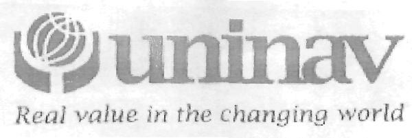 Uninav Real Value In The Changing World (label) Device mark 2286657 Trademark