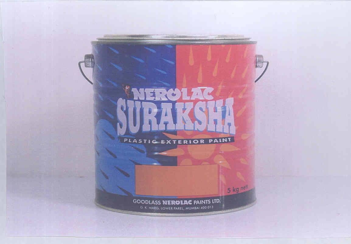 Nerolac Suraksha (label) Device mark 1706938 Trademark