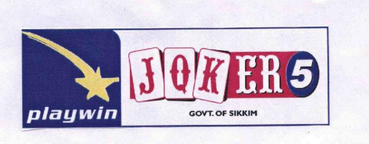 Playwin Joker 5 (label) Device mark 1723471 Trademark